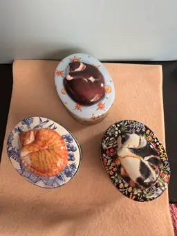 3 Contemporary Cat Tins