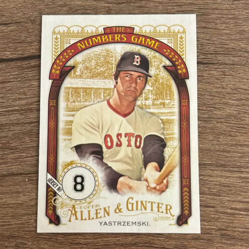 Carl Yastrzemski 
2016 Allen & Ginter
The Numbers Game Insert
Boston Red Sox