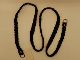 Hide & Soul Leatherworks Black Braided Purse / Bag Strap