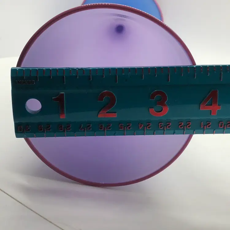 Lino Tagliapietra & Thomas Buechner III Purple/Blue Hand Blown Vase Signed 1988