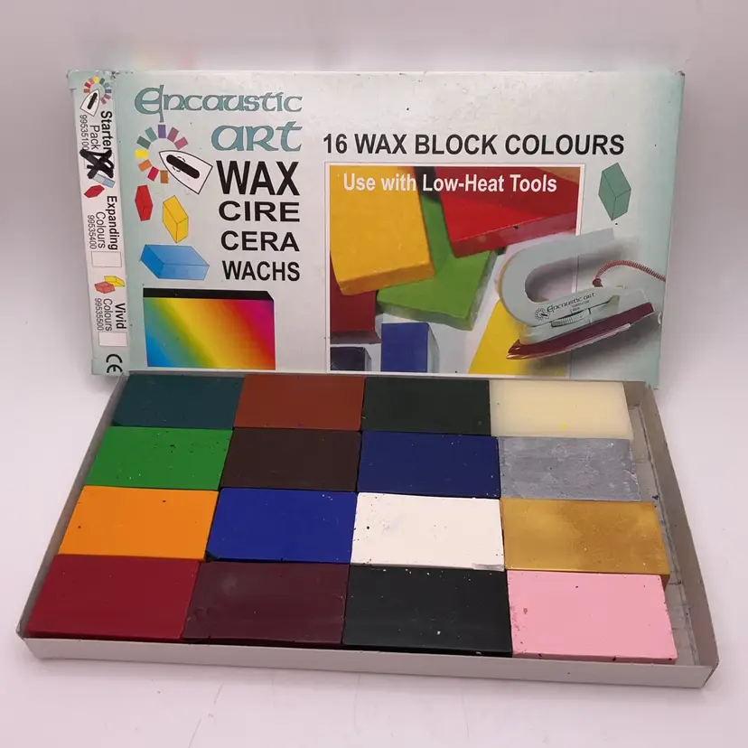 CFT NIB Encaustic Art Wax 16 Wax Block Colors Starter Pack