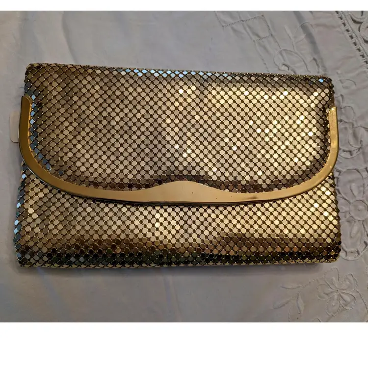 Mesh Gold Clutch