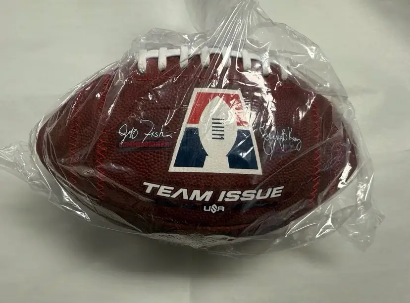 DEFUNCT AF1 Arena Football Team Issue Billings Outlaw New Leather Game Ball