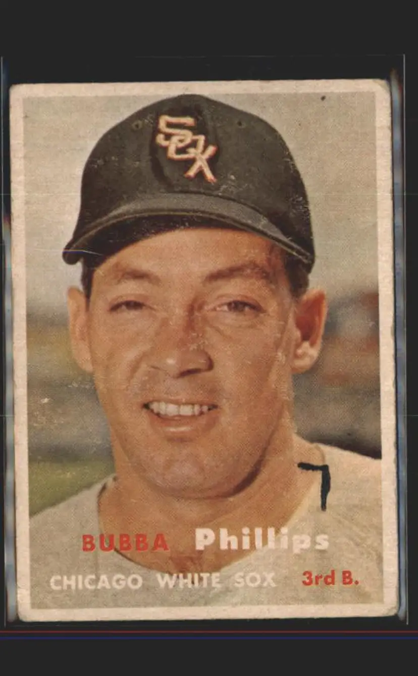 1957 Topps #395 Bubba Phillips - (137) - Chicago White Sox