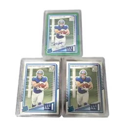 2025 Panini Donruss Cam Skattebo Rookie Green Press Proof Auto/Base Cards! New York Giants