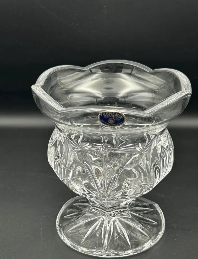 Crystal Tulip-style Candle Holder