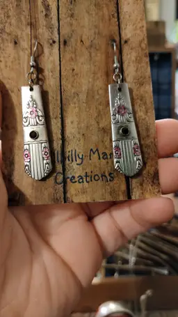 Painted earrings