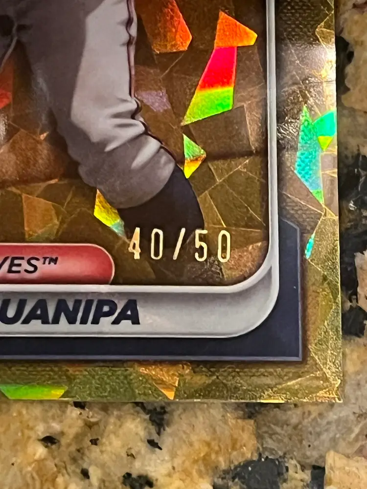 2024 Bowman Sapphire - Gold Refractor /50 Luis Guanipa - Atlanta Braves 