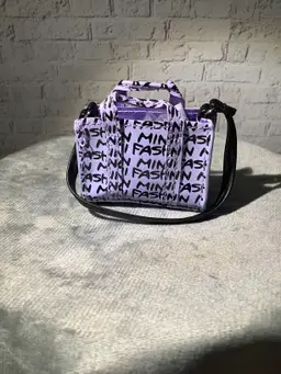 Purple Print Minibrand Tote