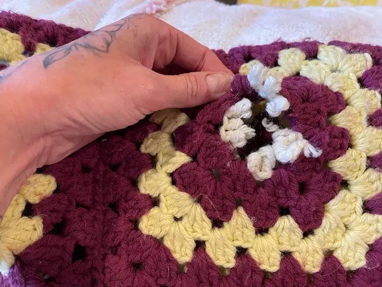 Vintage Afghans Set Of Two