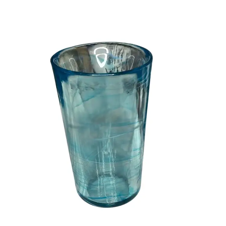 Thick Art Glass Vase Glowy