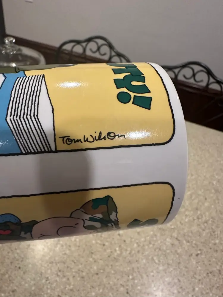 Vintage 1987 Ziggy Army Off Duty Coffee Mug Cup American Greetings by Tom Wilson