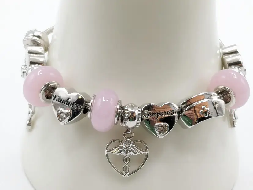 Bradford Exchange Nurse Slider Charm Bracelet