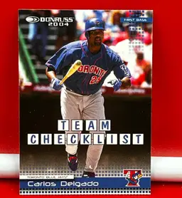 2004 Donruss Collector Baseball Trading Card Blue Jays Carlos Delgado #384