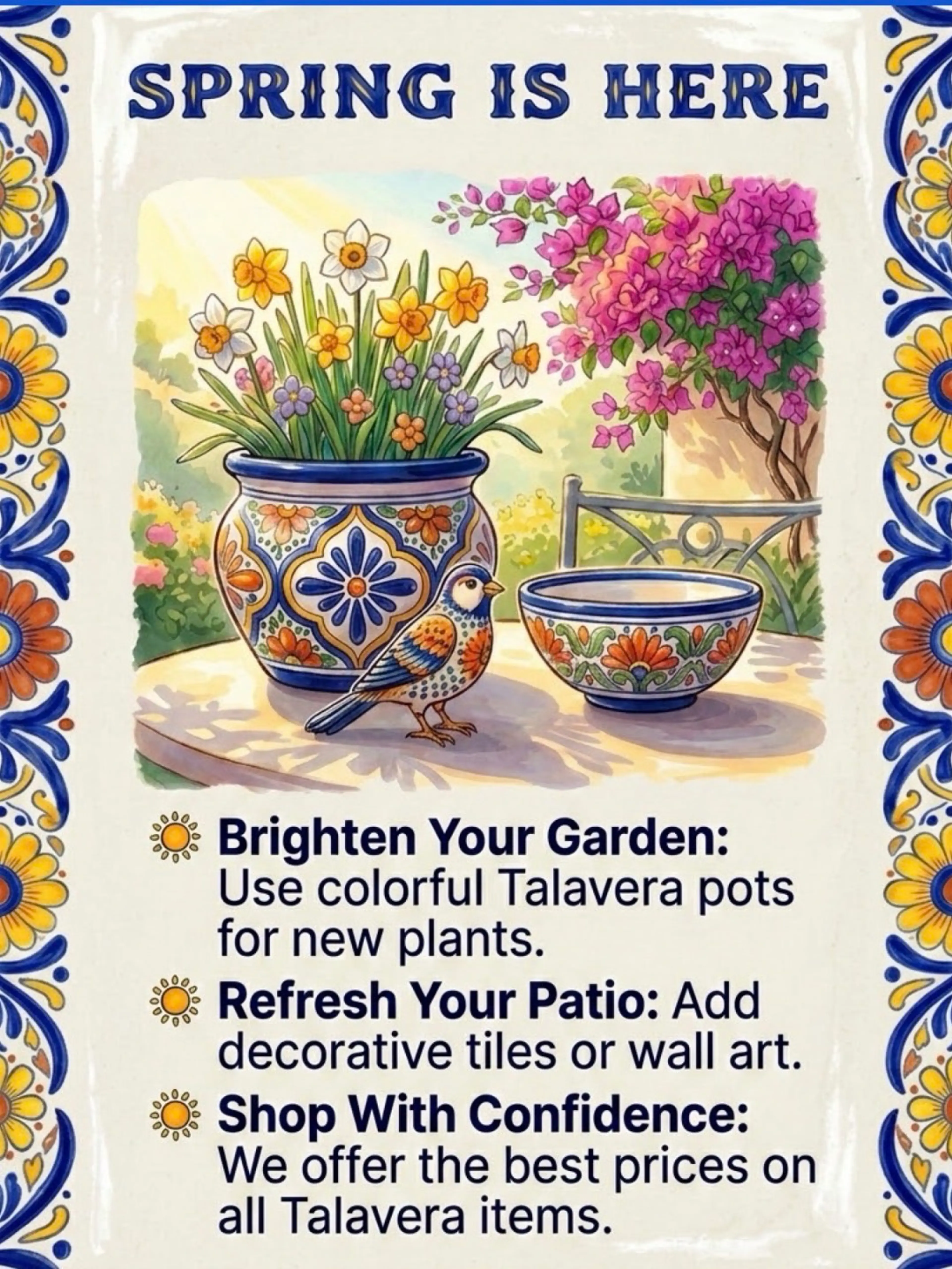 Brand New Talavera Pottery Inventory!!!