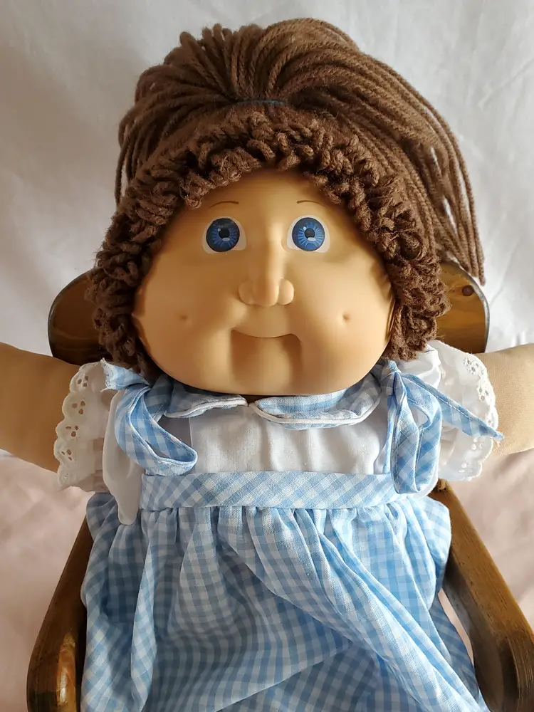 1985 JESMAR Brown Hair-Blue Eyed Single Pony Girl. Good Used Condition.