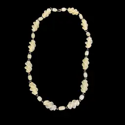 Vintage Plastic Spiral Bead Necklace 19.5”