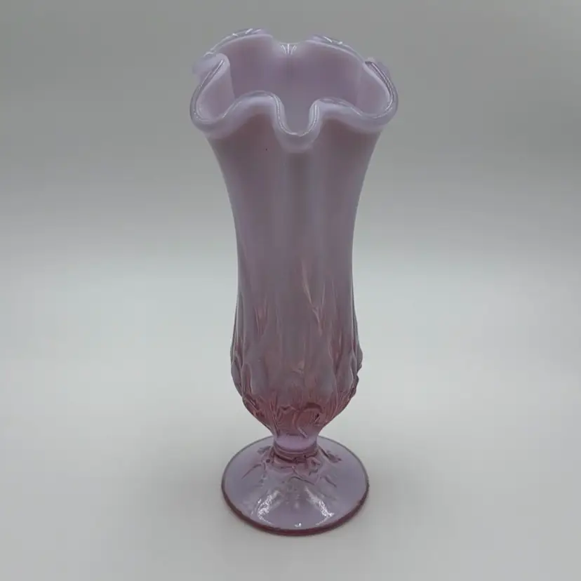 Fenton Pink Lily of the Valley Handkerchief Vase