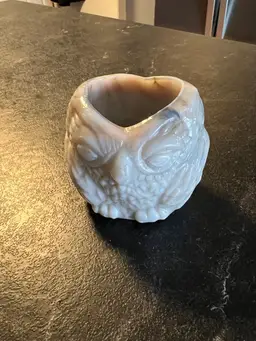 Slag Glass Owl