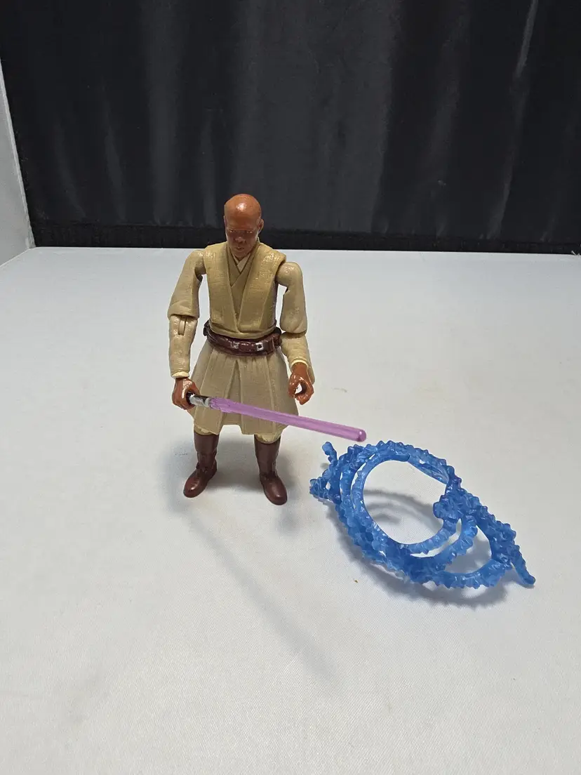 Hasbro Star Wars: ROTS Mace Windu Force Combat Loose/ Complete (MM)