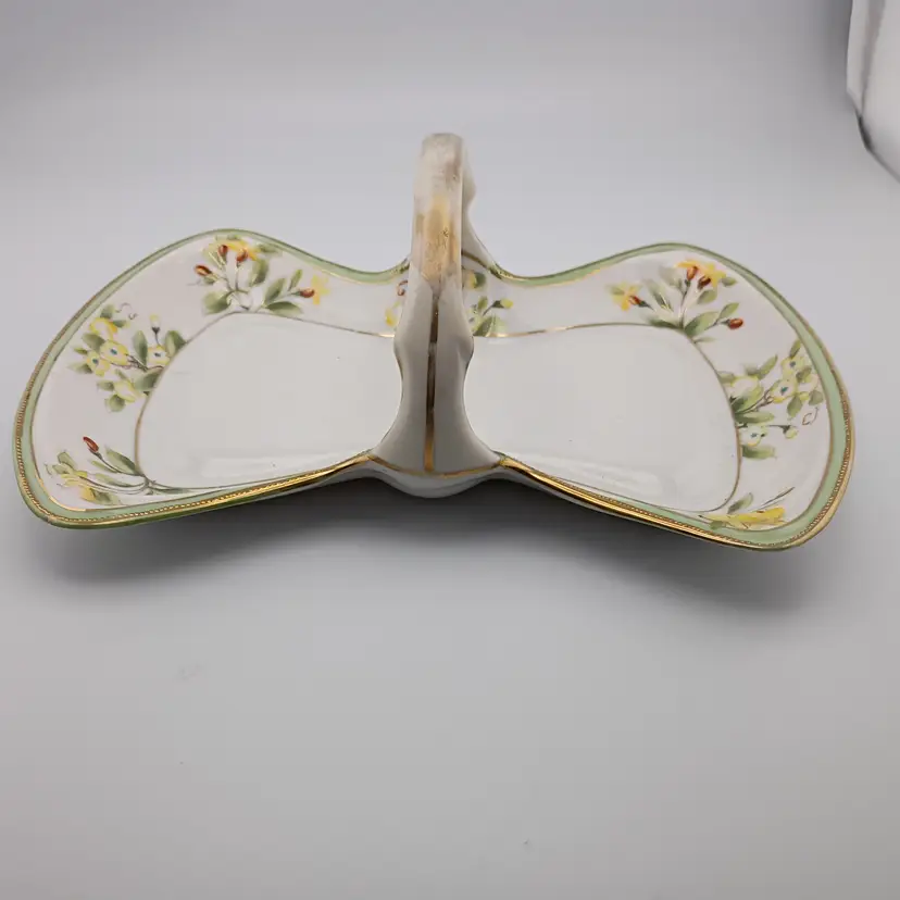 Handpainted antique Nippon serving or trinket dish
