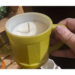 50’s mug with soy candle