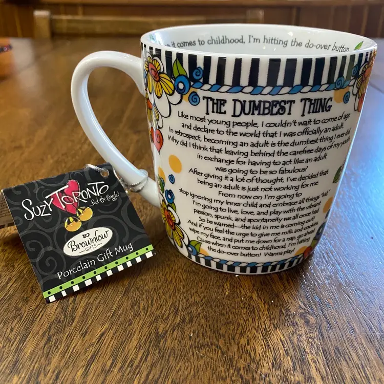 Suzy Toronto FUNNY “Becoming An Adult” Mug