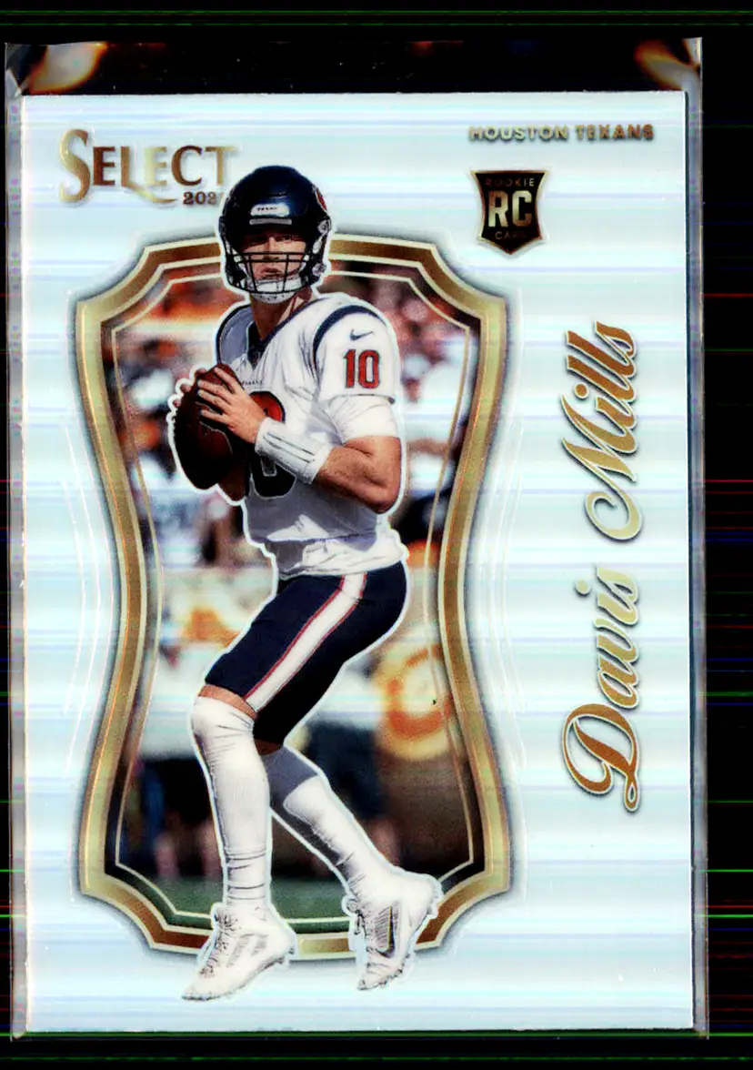 Davis Mills 2021 Panini Select Silver Select Certified #SCR-23 - Houston Texans - (147-25)