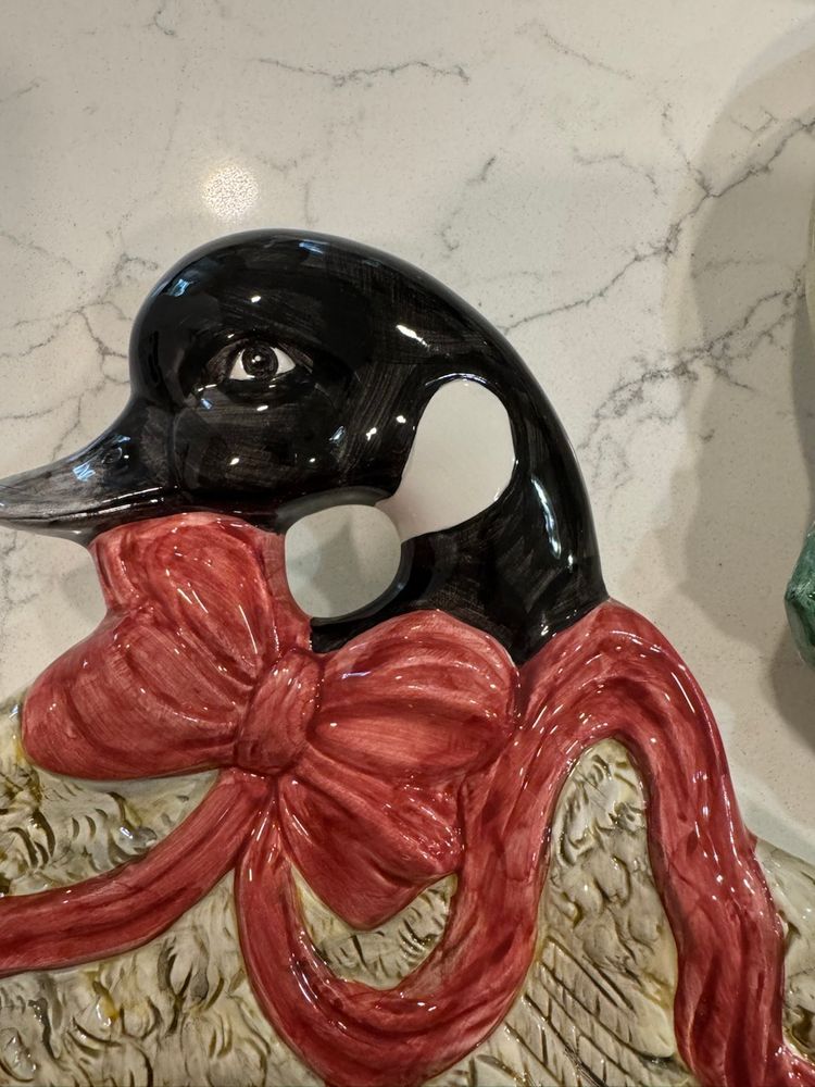 Christmas Geese Plates
