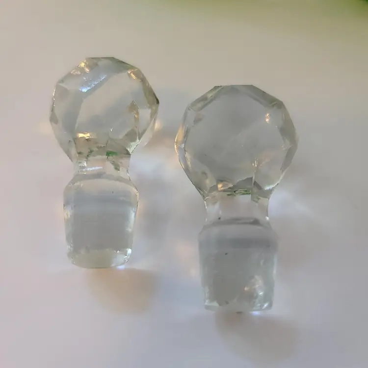 LG Wright Green Coin Dot Optic Cruets (AS IS)