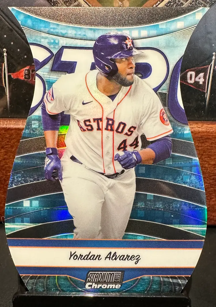 Yordan Alvarez Triumvirates insert 2024 Stadium Club Chrome TRI-5 Houston Astros