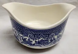 Churchill Blue Willow Cranberry Bowl