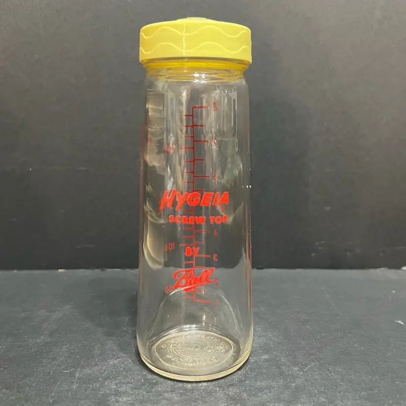 MARKDOWN! Ball Hygea 8oz Glass Baby Bottle ~6.25β x 2.25β diameter