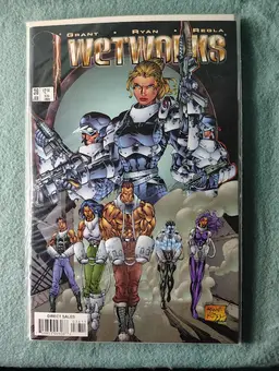 1998 Wetworks #36 Team Lineup Cover 1st Print Direct Edition Image Comics Insert
