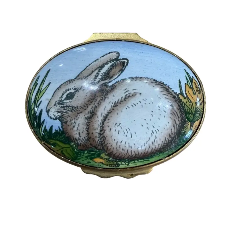 Tiffany And Company With Halcon Days Trinket Box With Bunny