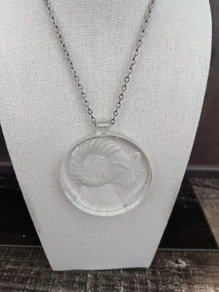 Vintage 1975 Aries/Ram Necklace