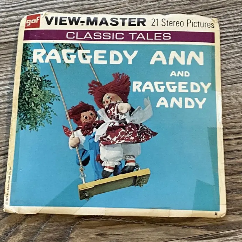 Raggedy Ann & Andy View-Master Reels Movie Pack View Master Vintage B406 1971