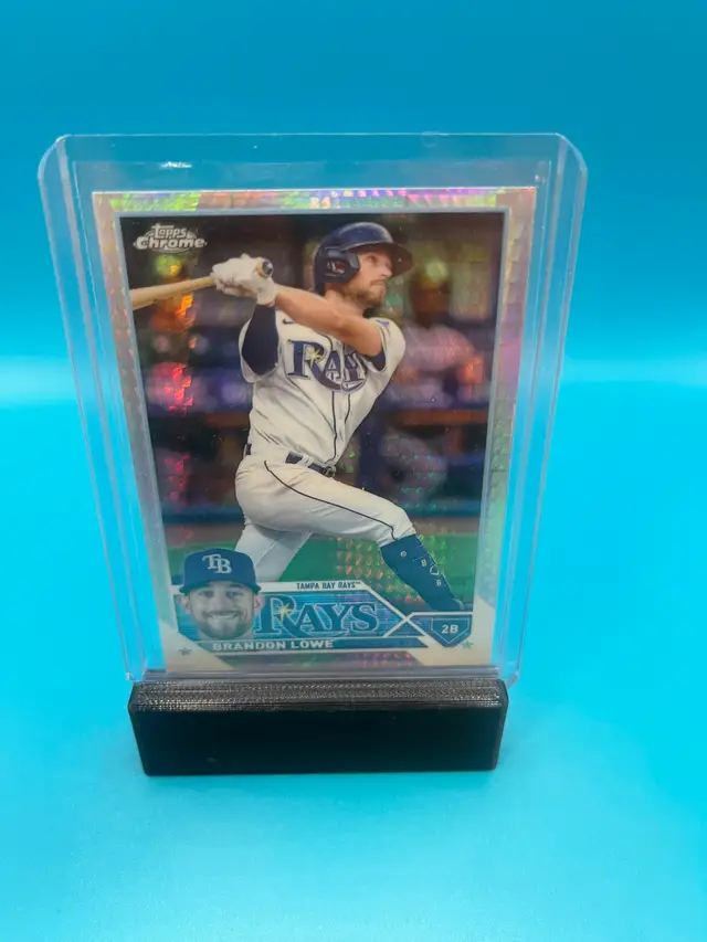 Brandon Lowe Topps Chrome Prism Refractor Tampa Bay Rays