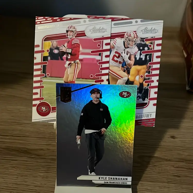 Brock Purdy Kyle Shanahan Christian McCaffrey