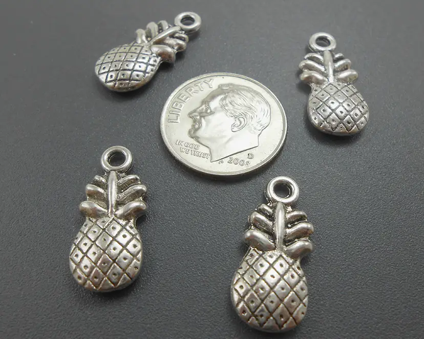 10pcs Pineapple Charms double-sided design #CC108
