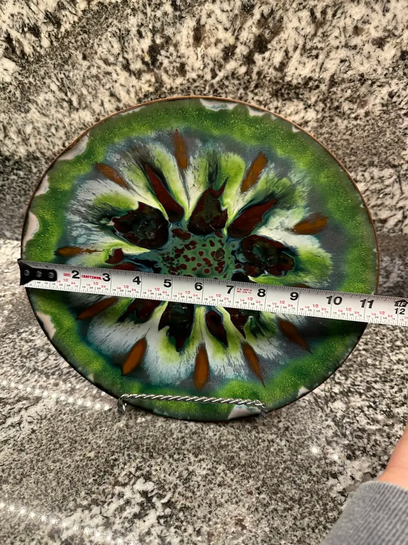 Stunning Enamel On Copper