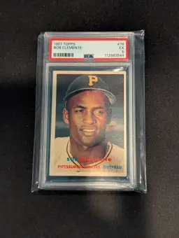 1957 Topps #76 Roberto Clemente PSA 5 - Pittsburgh Pirates