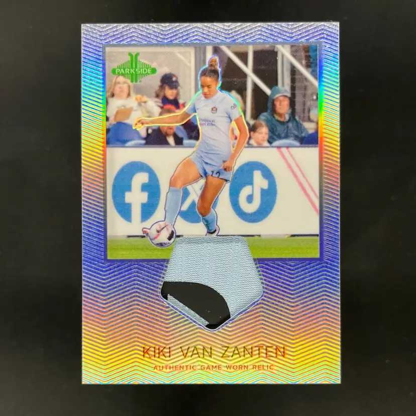 Kiki Van Zanten 2024 Parkside Pacific NWSL Relic 2-Color Soccer Card