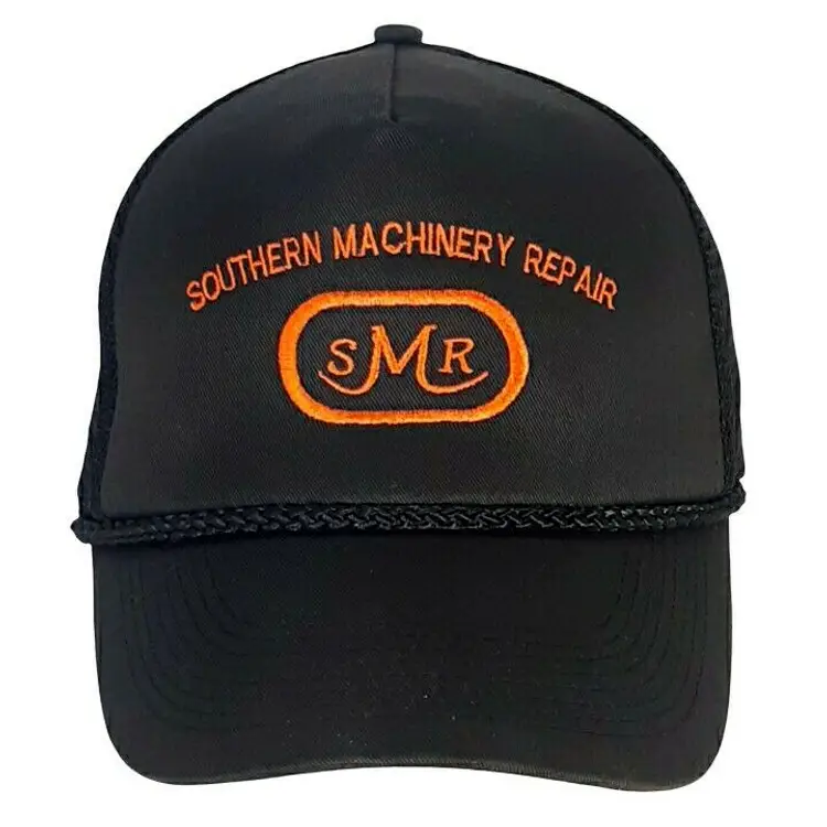 Vintage Southern Machinery Repair Embroidered TN Black Orange OC Cap Hat Snapback