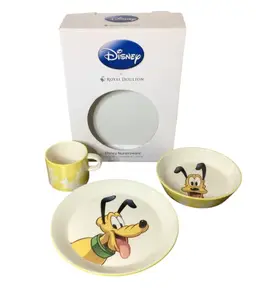 Disney 3pc Child's Royal Doulton Pluto Set