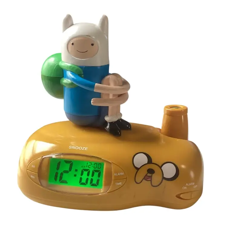 Adventure Time Finn Jake Projection Alarm Clock Jazwares Tested Works
