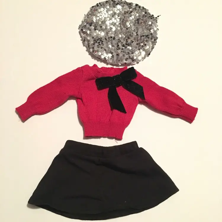 American Girl Silver Sparkle Beanie Outfit Truly Me (A29-03)