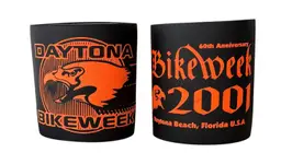 2000 & 2001 Daytona Florida Bike Week Can Koozie Holder Bike Week Motorcycle
