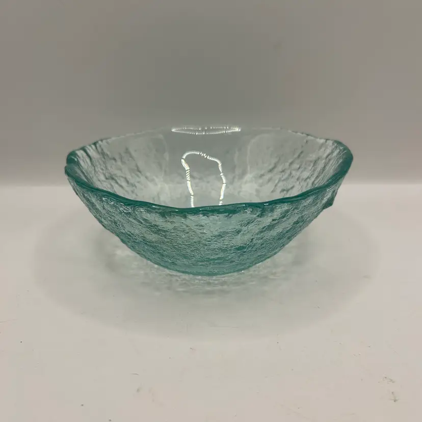 Murero Glass Bowl.  Thick Glass 5 1/2x 2 3/4