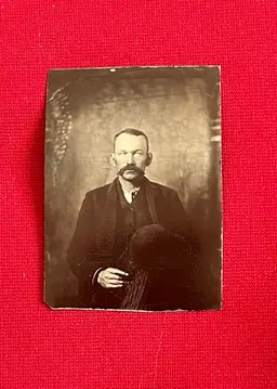 Antique Tintype Photograph 1800s James Abijah Brooks Texas Rangers PH66